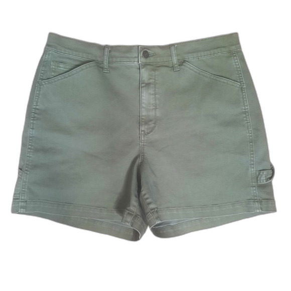 Wonderly High Rise Shorts Green Size 12 - Picture 1 of 4